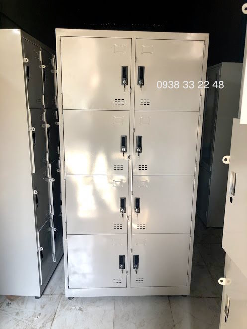 Tủ locker 8 ngăn 2 khoang